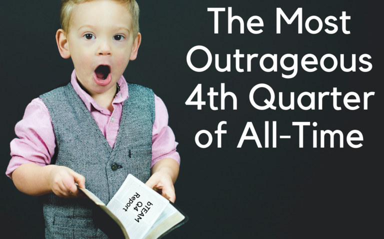 bLOG: The Most Outrageous 4th Quarter