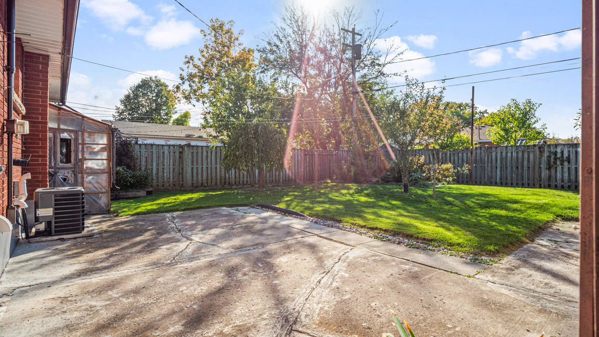 Fully fenced backyard thumbnail